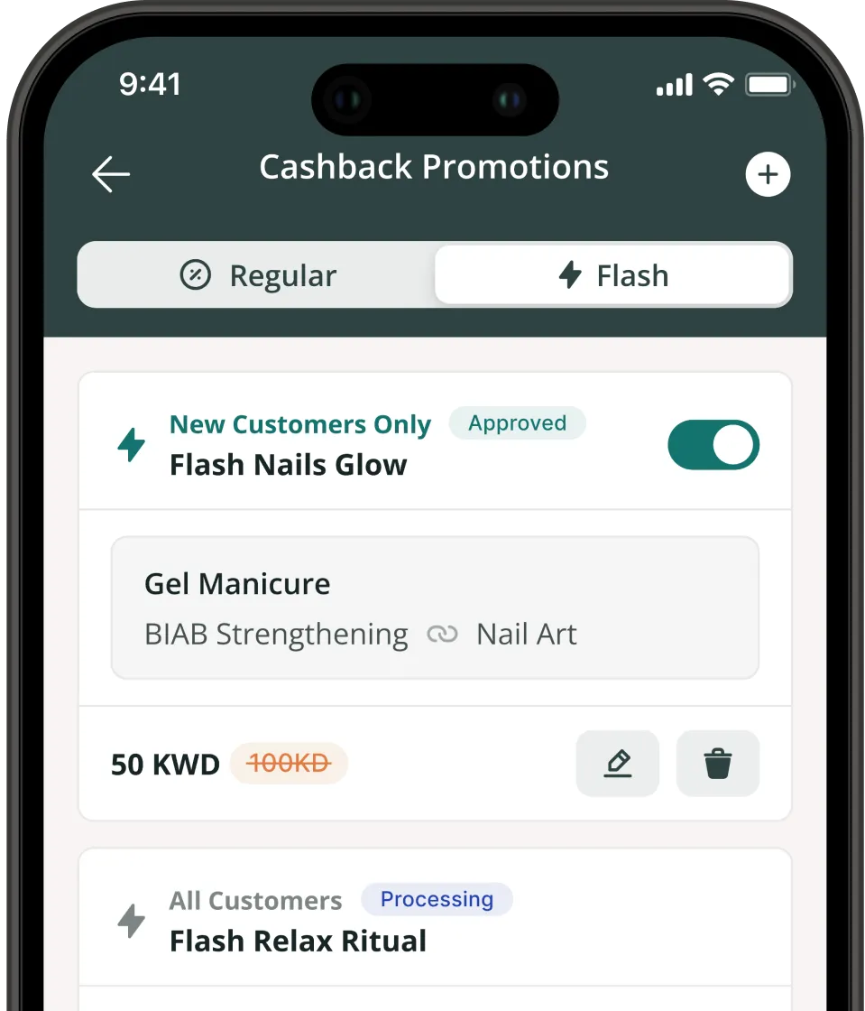 Flash Cashback Offers