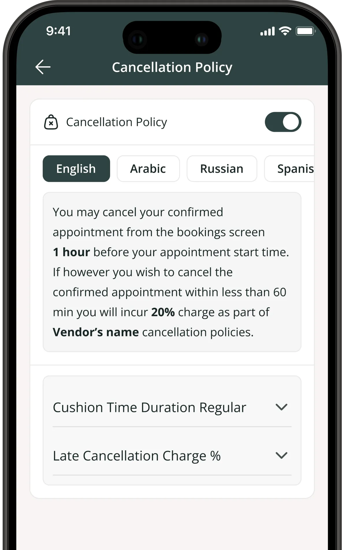 Cancellation Policy
