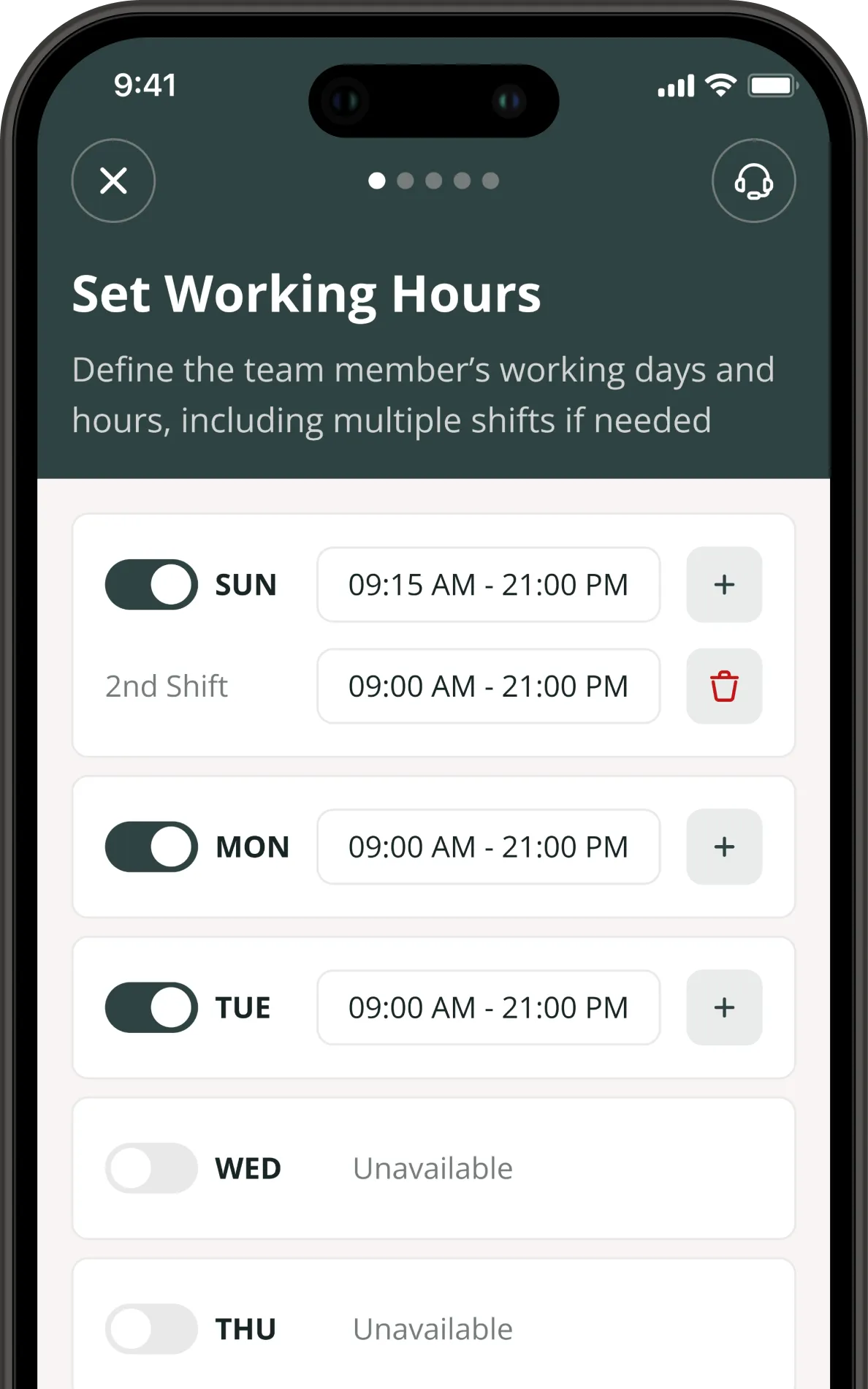 Schedule Control