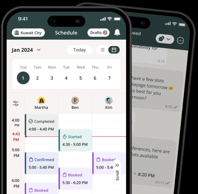 Feature showcase mockup