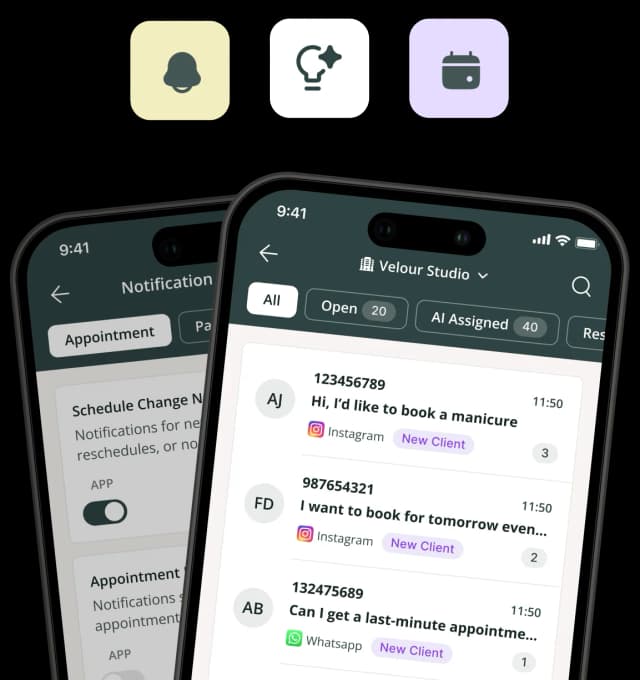 Feature showcase mockup